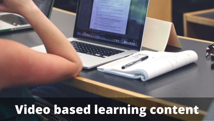 Video based learning content